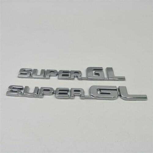 For Toyota Hiace Super GL Emblem Rear Boot Trunk Logo Badge Decals