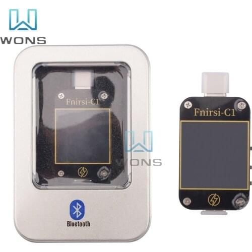 FNIRSI-C1 Type-C PD Trigger USB-C Voltmeter Ammeter Fast Charging Protocol Test Type-C Meter Power Bank tester With PC Software