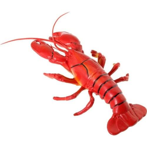 HOT SALE 12 x 5 inch Big Fake Lobster Model for Dispaly Artificial Marine Animals Decoration
