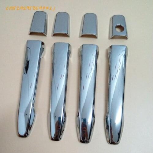 Para ABS Chrome Door Handle Cover FOR 2010-2013 Mitsubishi Lancer Lancer X Lancer EvoCar styling