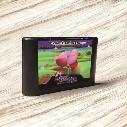 Kirbyed in Soniced Game the Hedgehog 2 - USA Label Flashkit MD PCB Card for Sega Genesis Megadrive Video Game Console
