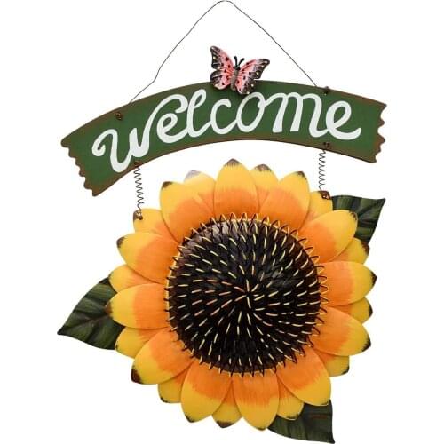 Exquisite Sunflower Welcome Brand Elegant Garden Sunflower Living Room Wall Decoration Mural Garden Entrance Hanging Ornaments
