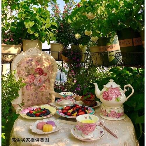 Bone China Coffee Cup English Afternoon Tea Cup Black Tea Teapot Tea Set Household Dishes Home Decoration Furnishings Tea Set