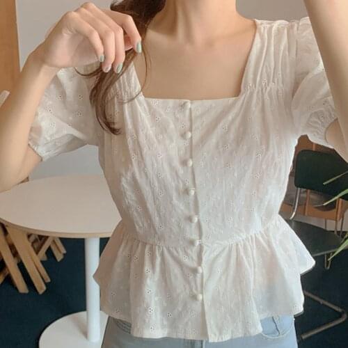 LJSXLS Women's Shirts With Embroidery