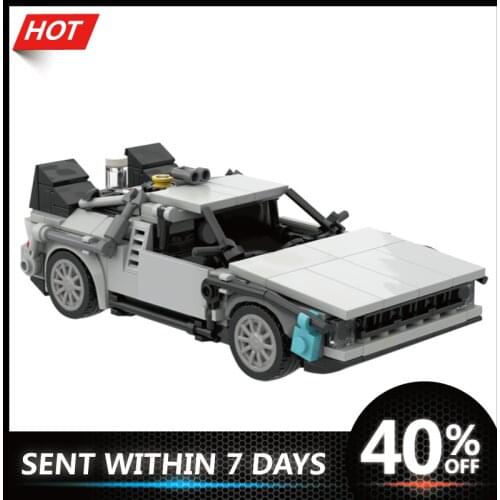 DMC-DeLoreanING Time Machine Constructor Educational Toys Building Blocks Bricks Children Kids Gifts