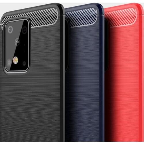 Soft TPU Phone Case Cover Anti-shock Anti-fingerprint Mobile Phone Case for Samsung Galaxy S20 Plus/Ultra Protection Covers