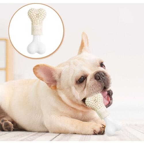 Nylon Dog Chew Toy Rubber Bone Shape Pet Products for Small Medium Dog Funny Bite Resistant French Bulldog Accessories Dog Stuff