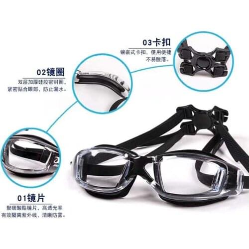 100% Goggles Electroplating UV Waterproof Anti-fog Swimwear Eyewear Swim Diving Glasses Adjustable Men Swiming Goggles for Water