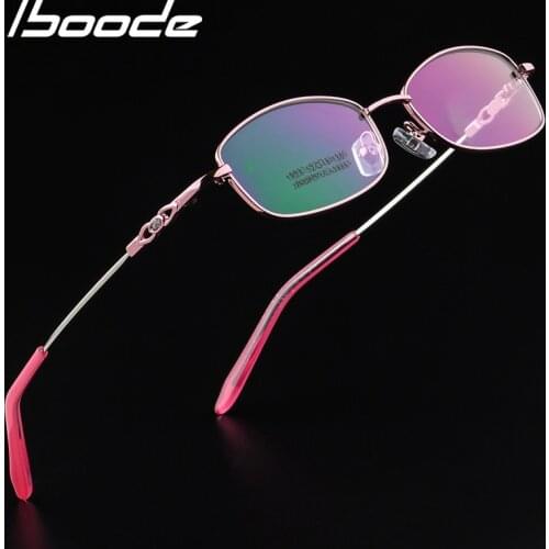 Iboode Memory Titanium Glasses Men Women Spectacle Eyeglasses Frame For Computer Glasses Myopia Prescription Optical Eyewear
