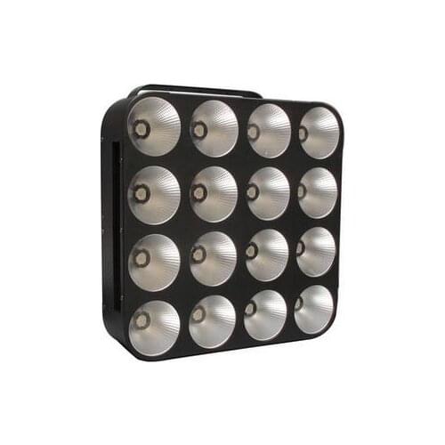 High bright 4x4 rgb cob led matrix dmx stage light 16x30W 3 in 1 led blinder beam dj lighting effect with flight case for party