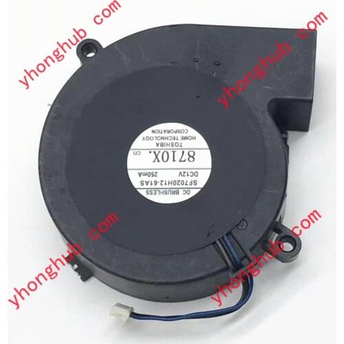 SF7020H12-61AS DC 12V 250mA 3-wire Server Cooling Fan