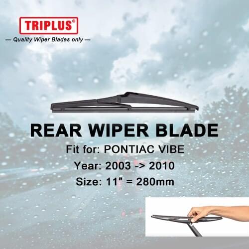 Rear Wiper Blade for PONTIAC VIBE (2003-2010) 1pc 11" 280mm,Car Rear Windscreen Wipers,Back Window Windshield Wiper Blades