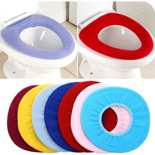 Colorful Warm Soft Washable Toilet Seat Cover Mat Set for Home Decor Closestool Mat Seat Case Toilet Lid Cover Accessories