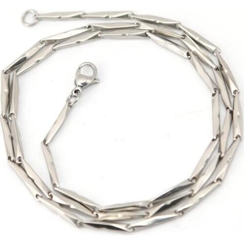 5pcs new arrive 2mm 22'' Silver 316 Stainless Steel long Necklace Chain for WOMEN