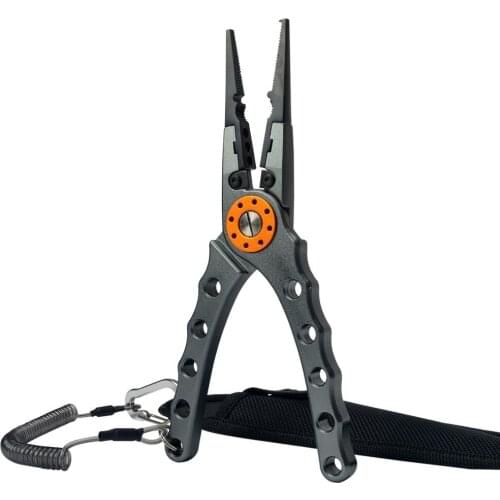 Fishing Pliers Fishing Tools Line Cutter Multifunctional Knot Aluminum Alloy Scissors Hook Remover 181g 20CM Fishing Equipment