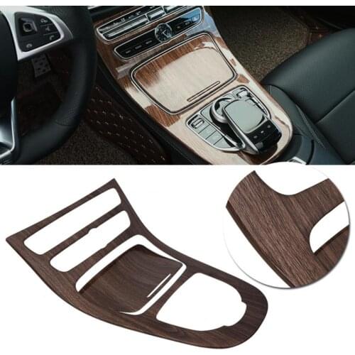 2Pcs Console Gear Shift Panel Cover Trim Frame for Mercedes Benz E-Class W213 2016 2017 2018 3 Styles Car Styling