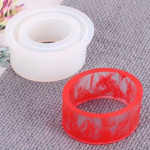 2Pcs Large Size Open Cuff Silicone Mold Jewelry Making Wide Bracelet Bangle DIY Resin Casting Mould Jewelry Tools85LB