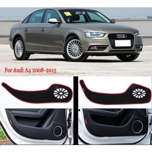4pcs Inside Door Anti Scratch Protection Cover Protective Pad For Audi A4 2008-2016