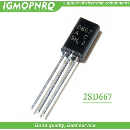 50PCS 2SD667 D667 TO-92L TO92 Plastic-Encapsulate Transistors