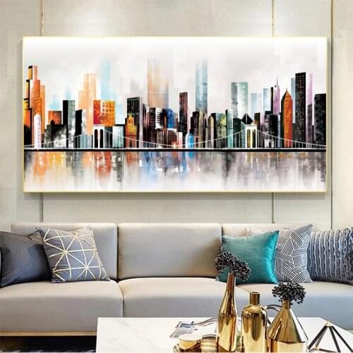 Abstract London City Building Landscape Canvas Painting Wall Art Posters Prints Wall Picture for Living Room Home Cuadros Decor