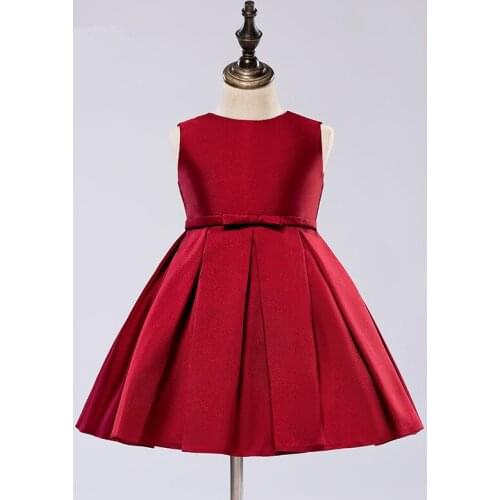 Satin Tulle Baby Girl Dresses Bow Lace Christening Gown Newborn Baptism Wedding Clothing Infant Girl 1 Year Birthday Outfits