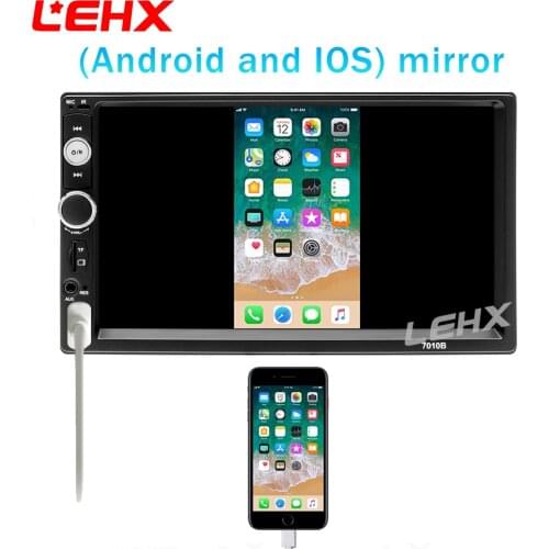 2 Din car radio multimedia video player with Android phone and iphone mirror link carplay For Nissan kia Toyota rav4