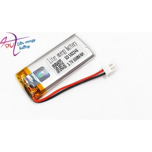 XHR-2P 2.54 3.7V 600mAh 502248 482249 polymer lithium battery Bluetooth wireless speaker learning machine