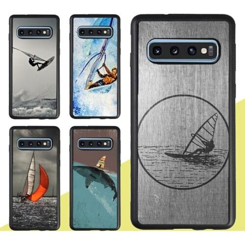 Extreme Sports Windsurf Sailing Case For Samsung Galaxy Note 20 Ultra S9 S10 S20 Plus A51 A71 A70 A50 M31 M21 A31 A21S A20e