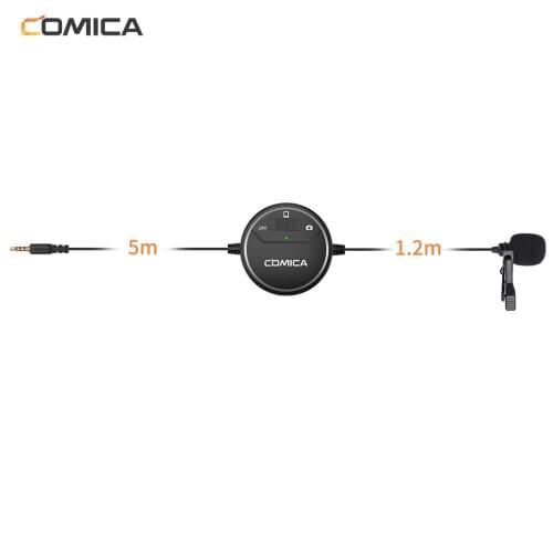 COMICA SIG.LAV V03 3.5mm Electret Condenser Omni-directional Video Microphone for Camera, GoPro and Smartphone