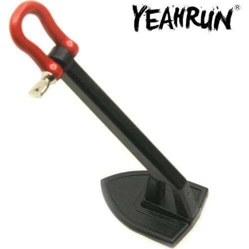 YEAHRUN Simulation Heavy Metal Winch Anchor Winde Anker for Axial SCX10 1/10 RC Rock Crawler Car Bumpers Upgrade Parts Accessori