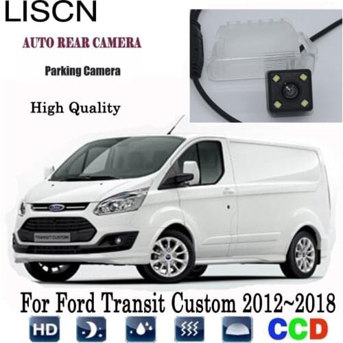 Rear View Camera For Ford Transit Custom 2012~2018 2013 2014 2015 2016 2017 Reversing Camera / License Plate Light Camera