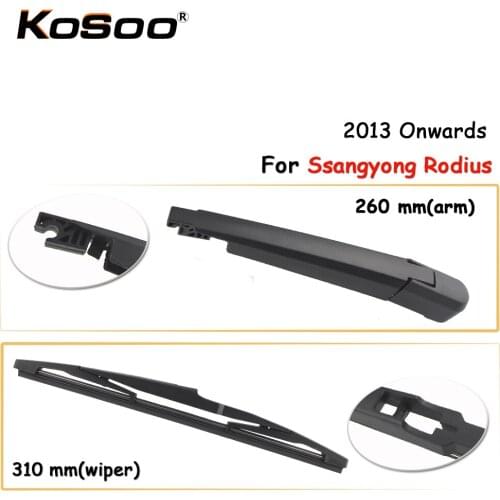 KOSOO Auto Rear Car Wiper Blade For Ssangyong Rodius,310mm 2013 Onwards Rear Window Windshield Wiper Blades Arm,Car Accessories