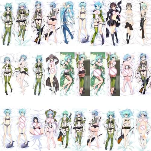 2017-September update Anime Sword Art Online SAO sexy girl Asada Shino Dakimakura pillow cover case hugging Body pillowcase