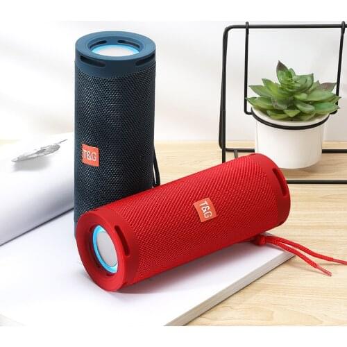 Portable Speakers Bluetooth Column Wireless Bluetooth Speaker Powerful High BoomBox Outdoor Bass HIFI TF FM Radio with LED Light