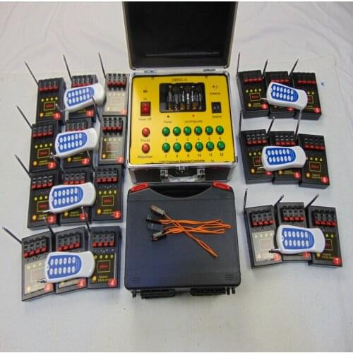 Sale 2020 New 84 cues waist type remote control DMX electric wire fireworks stage smart switch wedding equipment