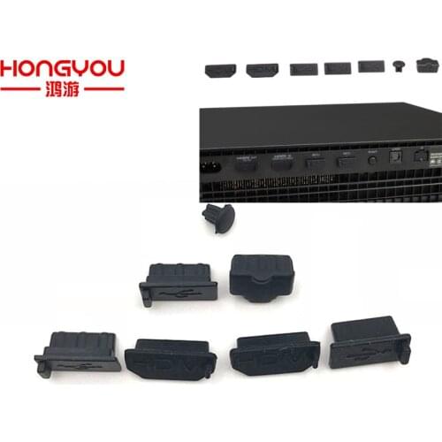 10pcs USB HDMI-compatibl Dust Plug for Xbox One X Gaming Console Silicone Dust Proof Cover Stopper Dustproof Kits for xbox one s