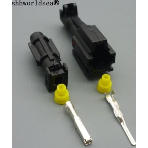 Shhworldsea 10 Set KET MG640280 MG610278 SWP Style 1.8 Series 1 Position Waterproof Female And Male Automotive Connector Plug