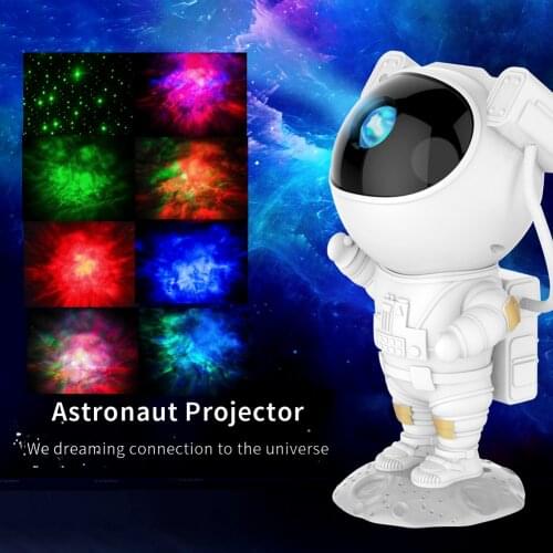 LED Star Galaxy Projector Nebula Children Night Light Room Decor Astronaut Starry Sky Porjectors Bedroom Decoration Table Lamp
