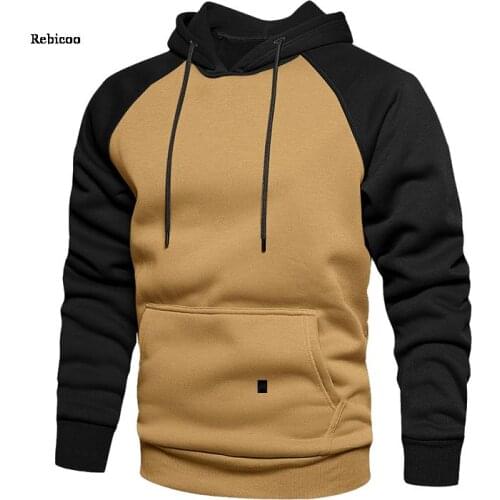 Winter Oversize Men Hoodies Long Sleeve Hooded Sweatshirt Pullover Mens Tops Blouse Pocket Pullover 4XL Thick Warm Coat Male