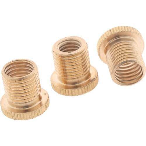 3pcs/set Car Auto Gear Shift Knob Thread Screw Adapter Nuts Insert M10x1.25 & M10x1.5 & M8x1.25 Kit