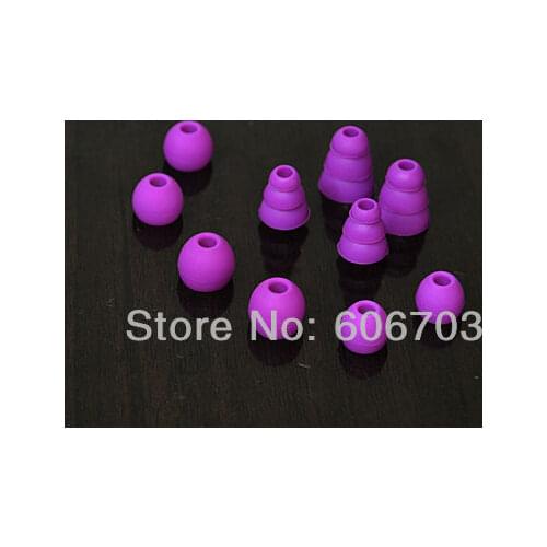 50 Sets PURPLE Replacement tips and ear buds earbuds for ALL Beats Tour sony In-Ear headphone mix // 4mm diameter