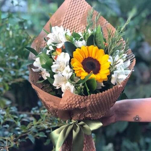 50 Sheets 25x30cm Honeycomb Sheet Recyclable Honeycomb Protective Paper Cushioning Wrap Flower Wrapping Paper