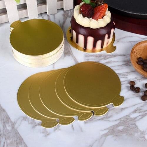 60% Dropshipping!!100Pcs Cake Board No Odor Round Paper Table Centerpiece Cardboard Base Cake Serving Tool