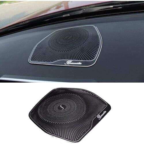 Free Shipping Car Dashboard Speaker Cover For Mercedes Benz C Class W205 C180 C200 C260 2015 2016 GLC Class For Left Drive Seat