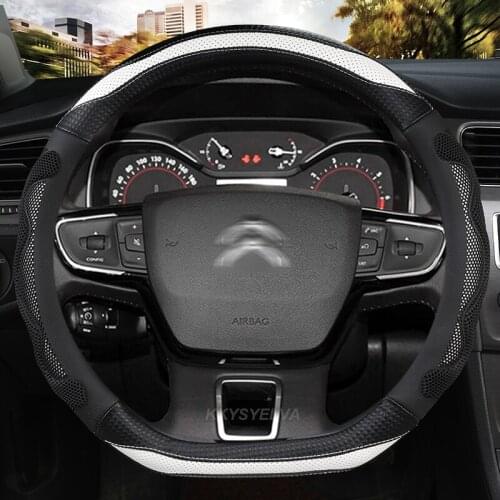 D Type Steering Wheel Cover For Citroen DS3 DS4 DS5 2009 - 2015 Grand C4 Picasso 2 2013 - 2021 Spacetourer 2016 - 2021 2020