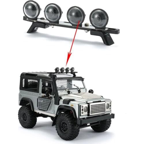 DJ RC Car Top Light Spotlight for Mangniu Defender D90 Modification Parts Upgrade Four Cars Round Spot Lights
