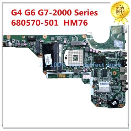 For HP G4-2000 G6-2000 G7-2000 680570-001 Laptop Motherboard 680570-501 DA0R33MB6F1 HM76 HD 7670M 2GB 100% Tested