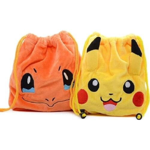 Cartoons Bundle Pocket Pokemon Backpack Gym Sport Fitness Foldable Shop Pocket Hiking Camping Pouch Beach Swimming Bag