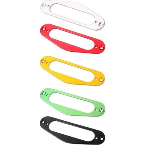 Metal Single Coil Neck Pickup Surround Mounting Ring for TL Tele Style Electric Guitar INY