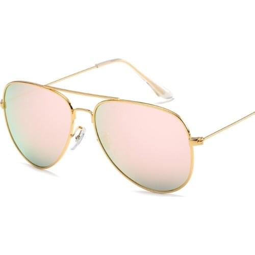 Fashion Classic Men and Women HD Sunglasses Metal Retro Metal Colorful Sunglasses Oval Driving Mirror, UV400 Oculos Gafas